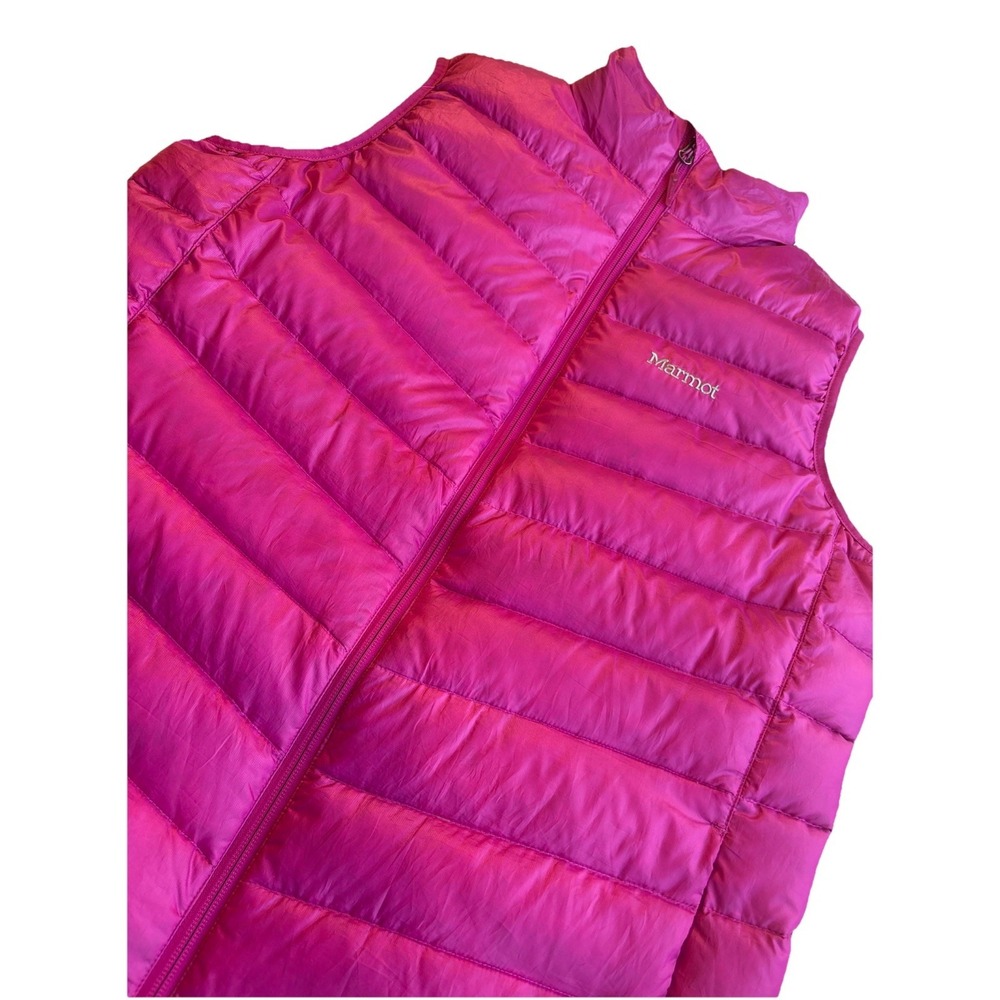 Marmot Goose Down 800 Fill Pink Puffer Vest Women's‎ XL